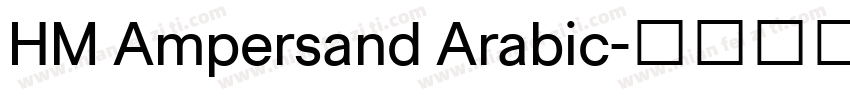 HM Ampersand Arabic字体转换